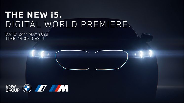 Digital verdenspremiere på BMW i5 Sedan