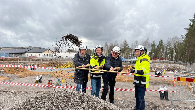 Ingrid Capacity tog första spadtaget för nytt energilager i Vaggeryd 