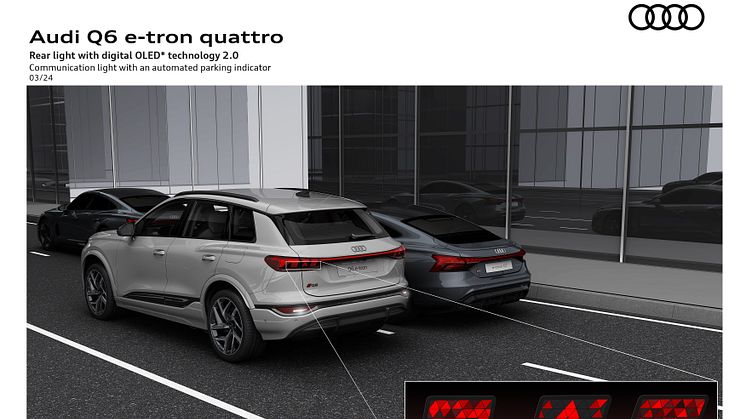 Audi Q6 e-tron - kommunikationslys