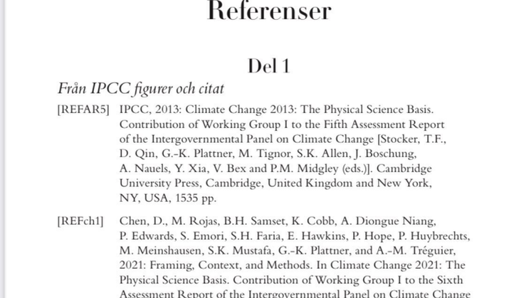 Referenslista till boken "Sunt Förnuft om Energi och Klimat"