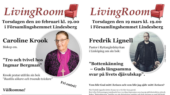 ​Caroline Krook och Fredrik Lignell gästar LivingRoom i Lindesberg