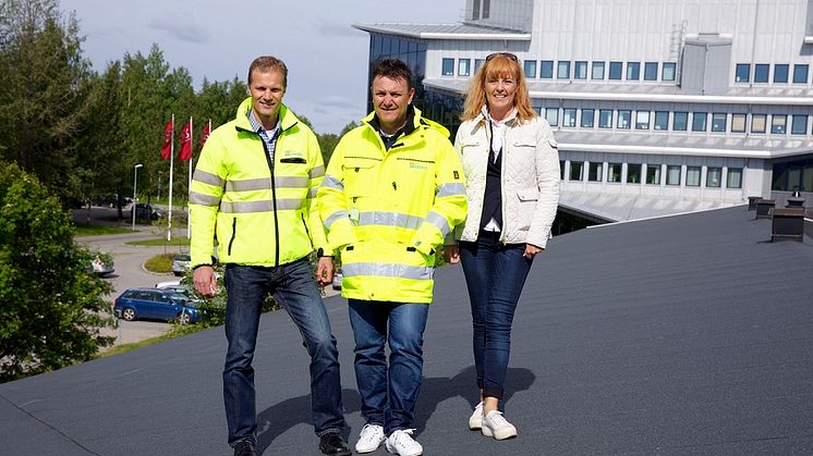 Solcellspark byggs på Universitetstaket i Piteå