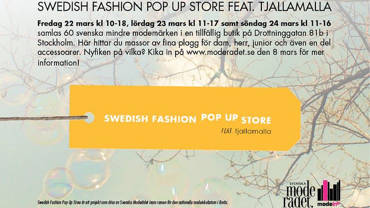 Swedish Fashion Pop Up Store Feat. Tjallamalla