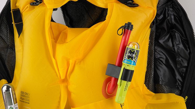 Hi-res image - ACR Electronics - C-Strobe on a life jacket