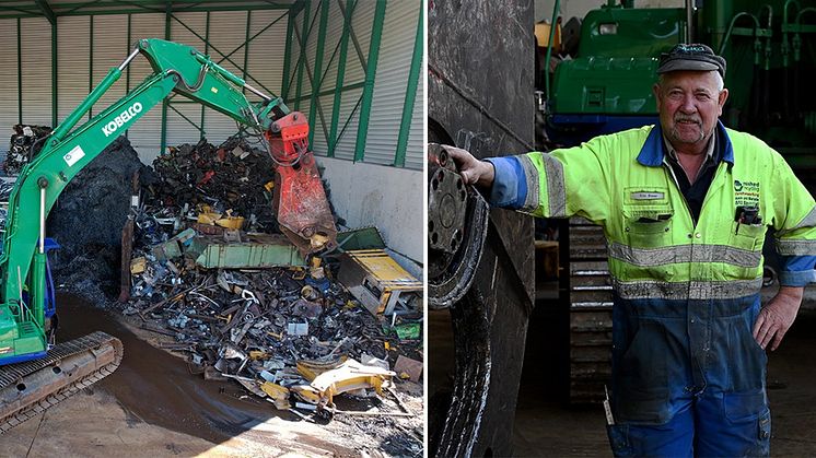 Reinhard Recycling hade problem med oljeläckage när deras kopplingar kopplades bort från hydraultillbehören. De rekommenderades CEJN TLX