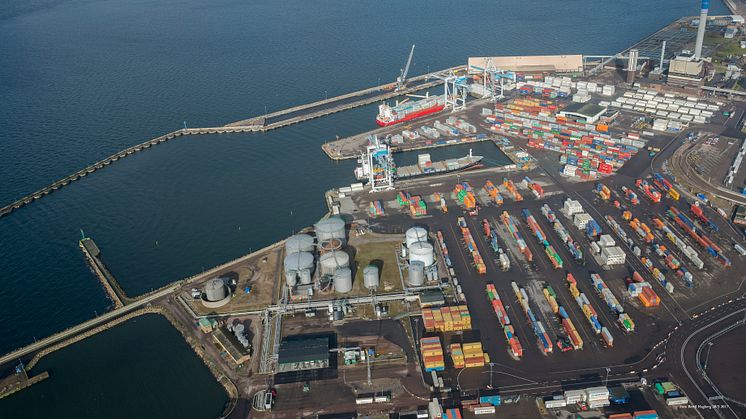 ​Helsingborgs Hamn ökade containervolymerna med 22 procent första halvåret 2017