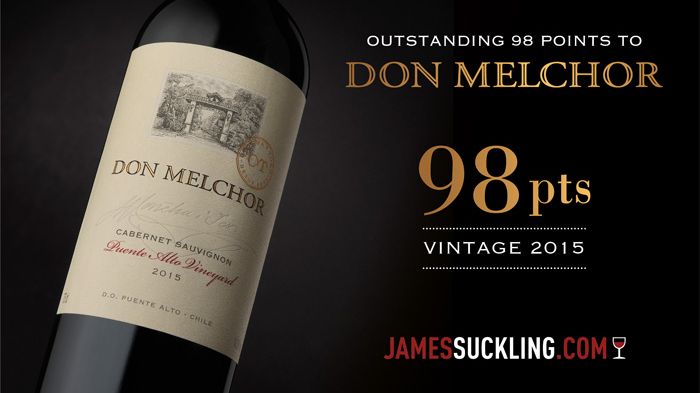 Don Melchor 2015 hyllas av James Suckling