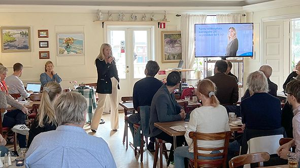 Företagsveckan och framtidsdagarna för klass 9 pågår i Sunne 9-11 oktober. Bilden är från Mötesplats näringsliv, sista tisdagen i månaden, när kommunen möter företagare i ett nytt koncept.