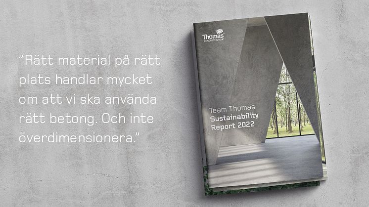 I Thomas Concrete Groups hållbarhetsredovisning för 2022 finns ett återkommande tema: effektivt samarbete mellan aktörerna i byggprojekt, tillsammans med klimatförbättrad betong, ger en enorm potential att sänka byggbranschens totala klimatavtryck.