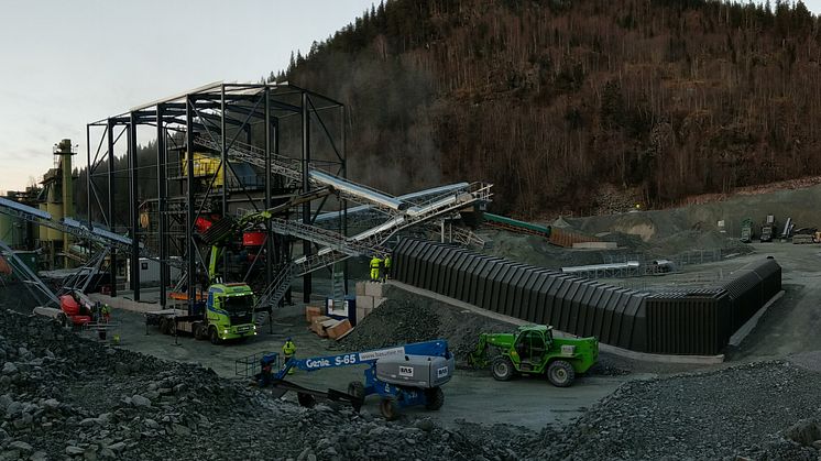 Franzefoss bygger nytt pukkverk på Lia i Trondheim