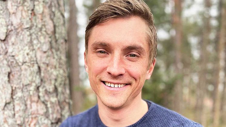 Mattias Lögdberg, 36 år och grundare av DevUp som är det senaste bolaget att antas till inkubatorprogrammet.