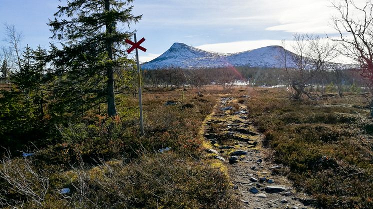 Snötäckt Hovärken i oktober