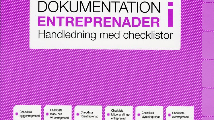 Ny bok: Praktisk handledning om dokumentation i entreprenader