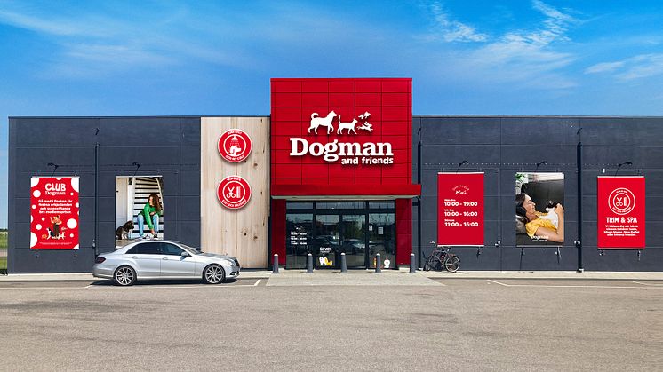 I samband med att Dogman blir Dogman Group, byter även alla butikerna namn från Dogman.com till Dogman and Friends. 