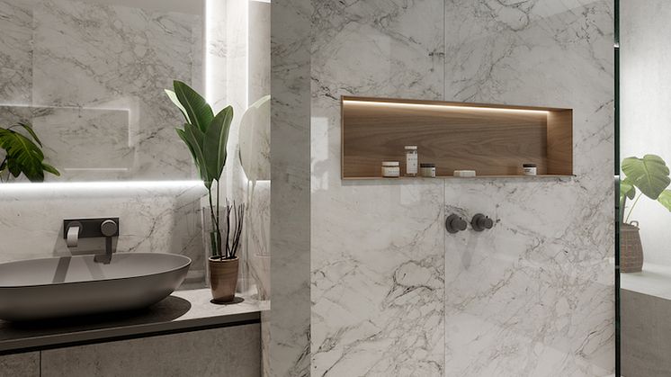 Dekton Slim 4mm har kommet i fargen Bergen fra Dekton Stonika XGloss Collection