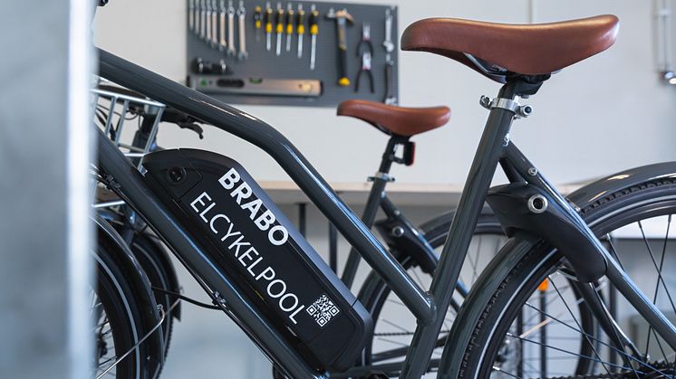 BRABOs elcykelpool med digitala lås för hyresgäster i Upplands Väsby