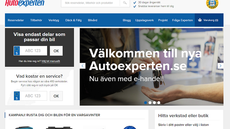 Autoexperten öppnar e-handel för konsumenter