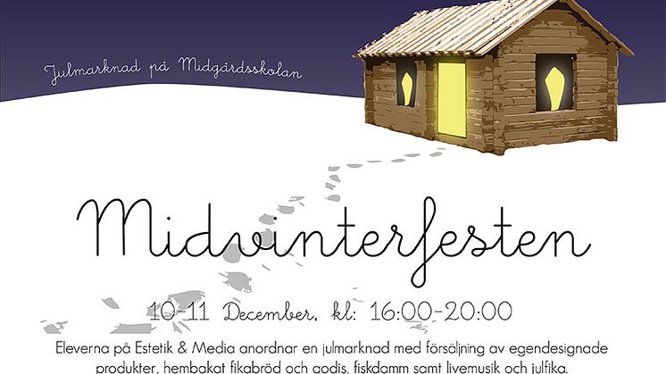 Kreativitet och entreprenörskap möts i julmarknad på Midgårdsskolan