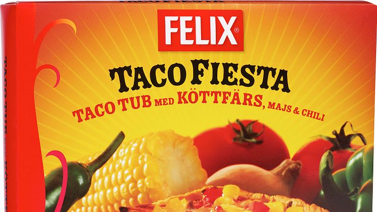Nytt från Felix - Taco Fiesta Taco Tub ny färdig tacorätt i frysen