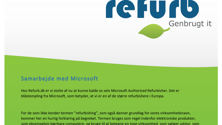 Samarbejde med Microsoft