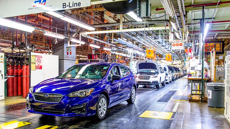 Subarun Lafayetten tehtailla valmistetaan tästä eteenpäin kaikki Amerikassa ja Kanadassa myytävät Subaru Outback-, Legacy- ja Impreza -mallit.