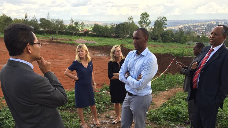 Head of delegation, Agneta Karlsson during a previous export trip with Swecare to Rwanda, 2015.