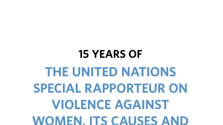 15 years of the Uninted Nations Special Rapporteur on Violence Against Women (1994-2009)—A Critical Review