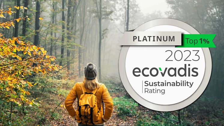 Jungheinrich top 1% - Tildelt Ecovadis platincertifikat for tredje år i træk i 2023