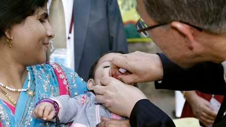FN:s generalsekreterare Ban Ki-moon: ”Dags att utrota Polio”
