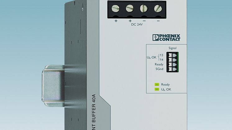 Maintenance-free buffer modules bridge failures lasting several seconds