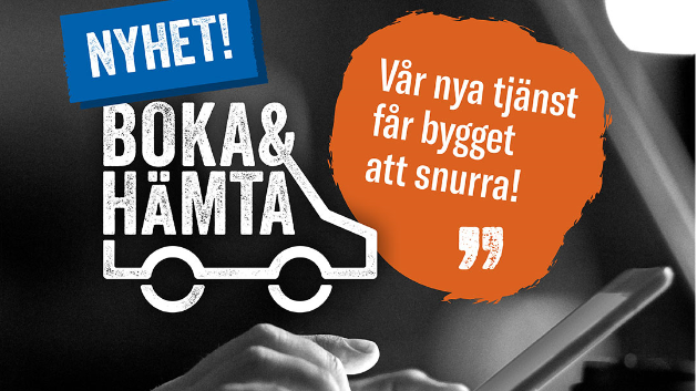 Woody Bygghandels nya tjänst Boka & Hämta.