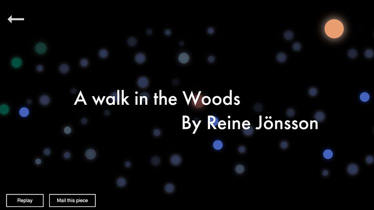 Webblösningen A Walk in the Woods med musik av Reine Jönsson