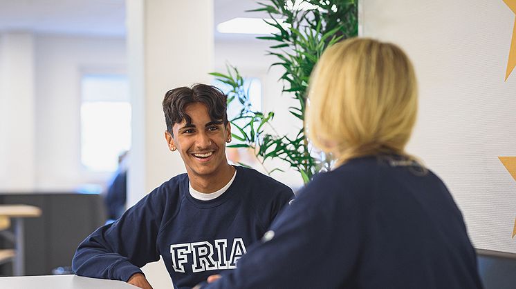 Elev och lärare Linköping Fria Läroverk