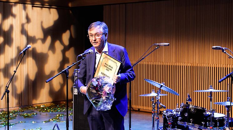 Årets BRUS-ambassadør: Konsernleder Thor Allan Nordvik fra Nordvik Gruppen AS. Foto: Drone Nord AS. Høyoppløselig bilde i bunnen av artikkelen.