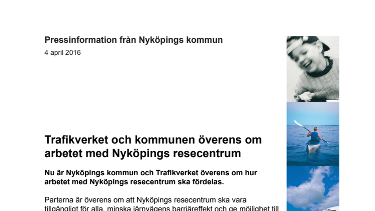 Trafikverket och kommunen överens om  arbetet med Nyköpings resecentrum