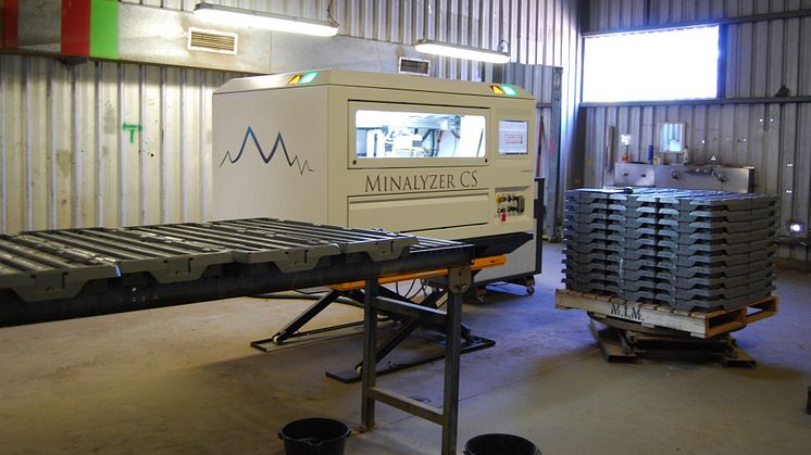Minalyzer CS integrerad i arbetsflödet för kärnloggning på George Fisher gruvan i Mount Isa, Queensland.JPG