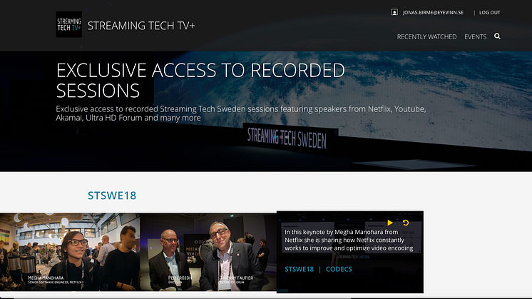 Eyevinn Technology selects White-label Streaming Solution from Red Bee Media for Streaming Tech TV+