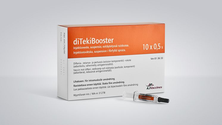 diTekiBooster tillverkas i Danmark av företaget AJ Vaccines och Scandinavian Biopharma Distribution är ombud för diTekiBooster i Sverige. 