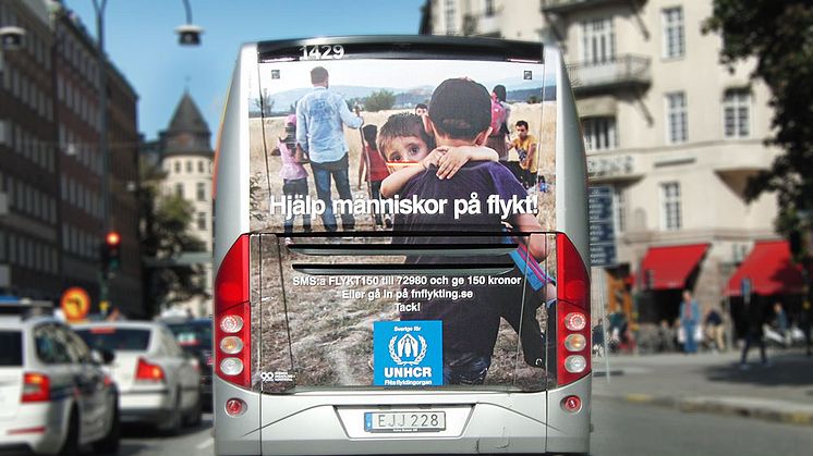 Flygbussarna hjälper människor på flykt genom UNHCR