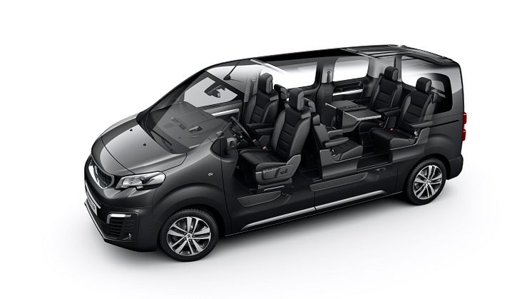 Nya Peugeot Traveller bjuder in till en lyxig reseupplevelse