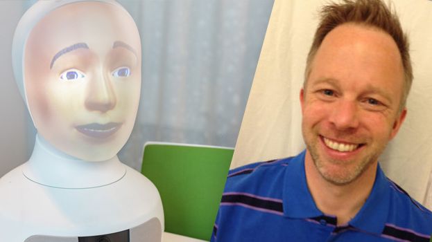 Anders Örnhed först i världen att få jobb med hjälp av en social AI-robot