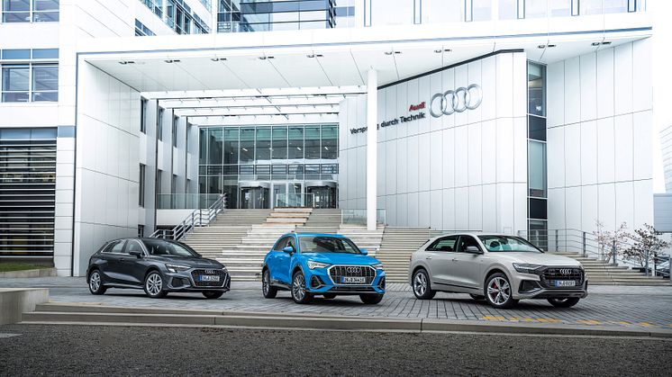 Audi A3 Sportback 40 TFSI e, Q3 45 TFSI e, Q8 60 TFSI e quattro