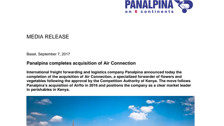 Panalpina completes acquisition of Air Connection