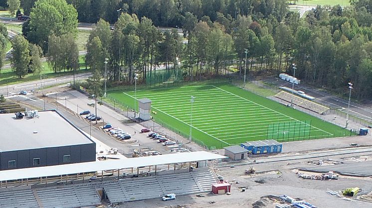 Sannafältets konstgräsplan, tidigare under hösten 2021. Foto: Karlstads kommun