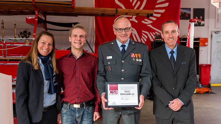 Falck i Randers får CSR-certifikat for arbejde med udsatte unge