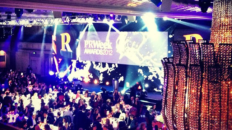 Mynewsdesk bestow the Global PR award at the PR Week Awards