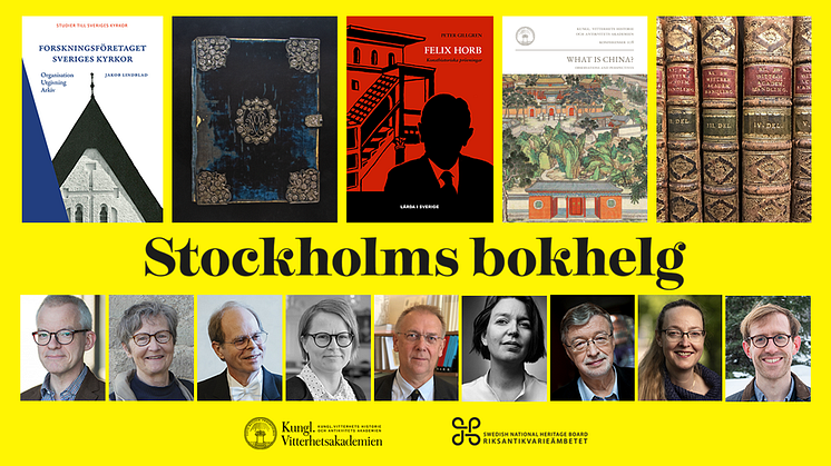 Vitterhetsakademien och Riksantikvarieämbetets arkiv och bibliotek bjuder på ett välfyllt bokhelgsprogram lördagen den 13 maj. Fri entré – välkomna!