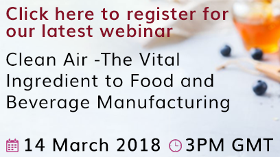 Camfil Announces March 14th Webinar: Clean Air - The Vital Ingredient to Food and Beverage Manufacturing