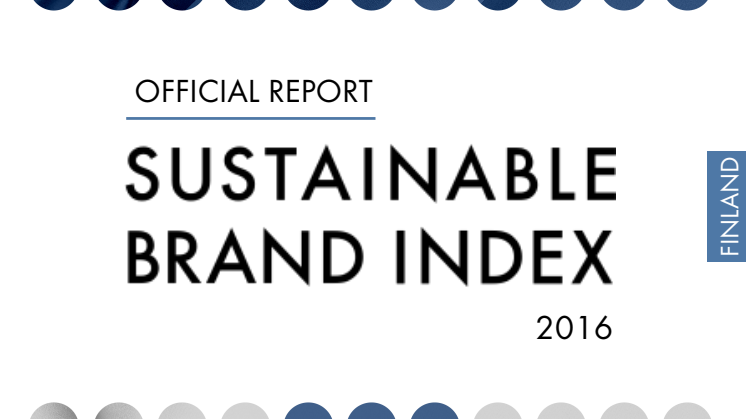 Sustainable Brand Index 2016 - Official Report Finland