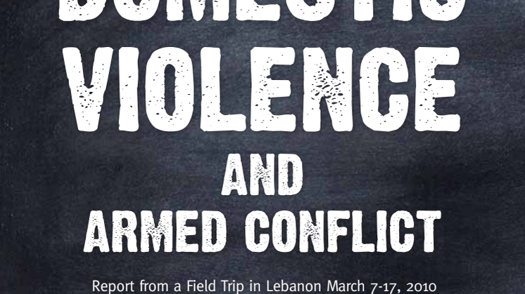 Links between domestic violence and armed conflict